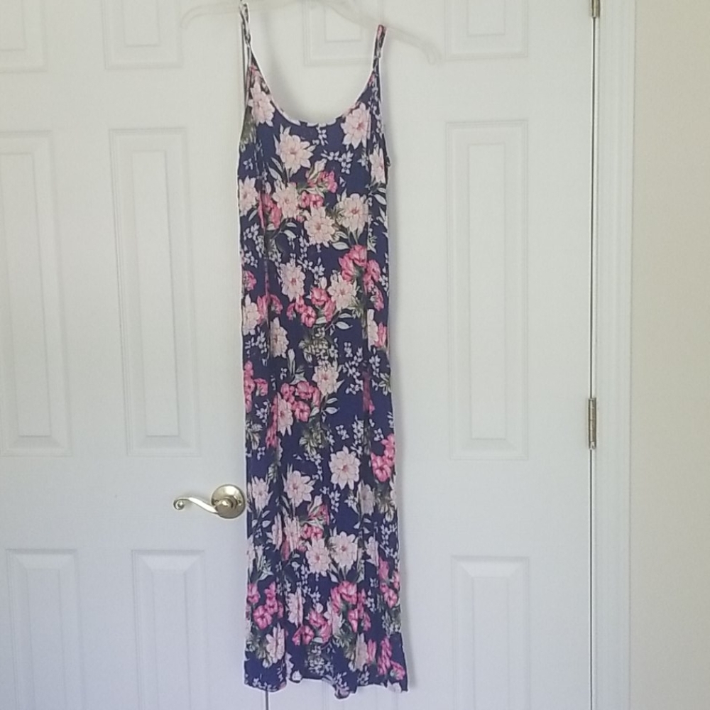 Blue floral maxi